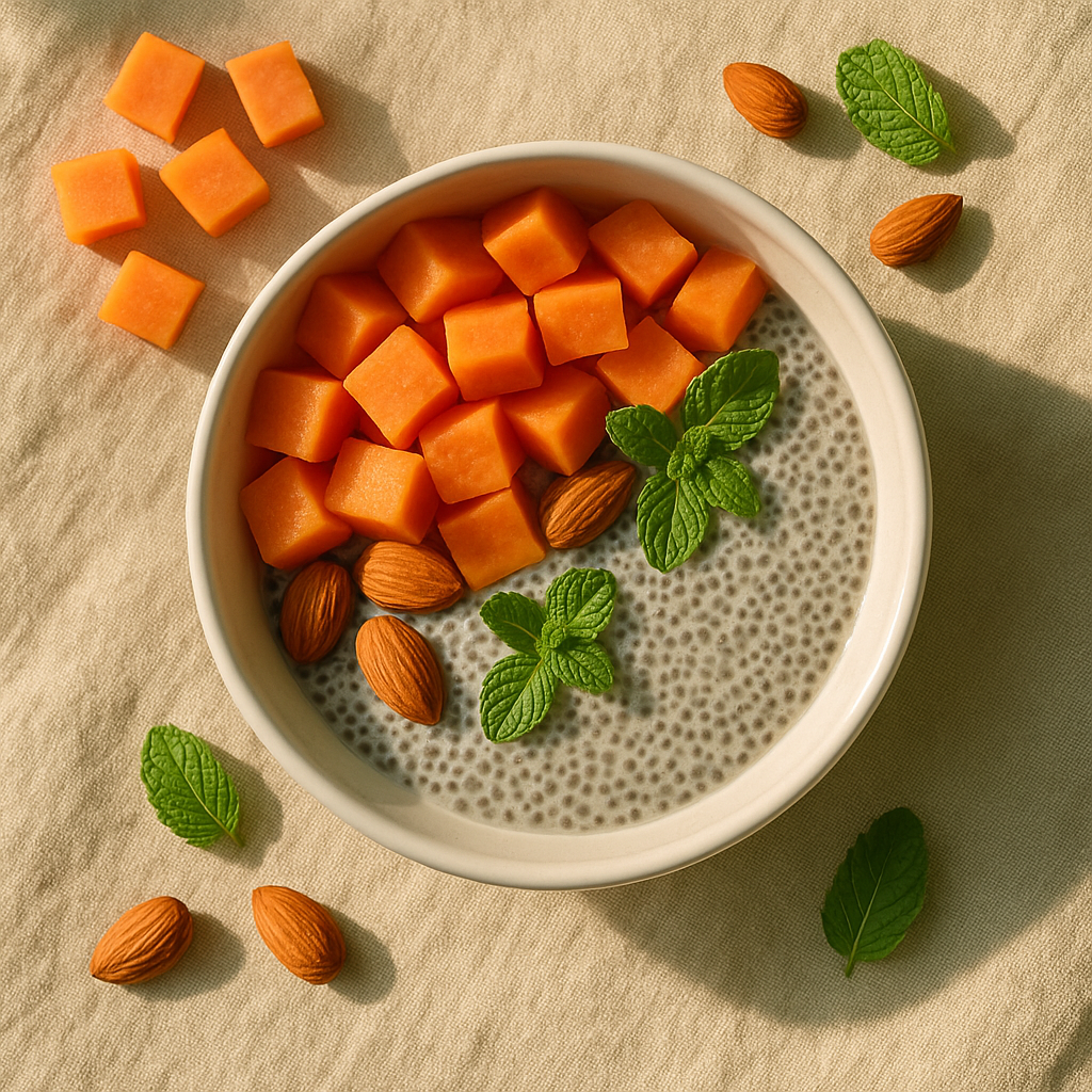 Bowl de papaya con semillas de chía: tu desayuno digestivo