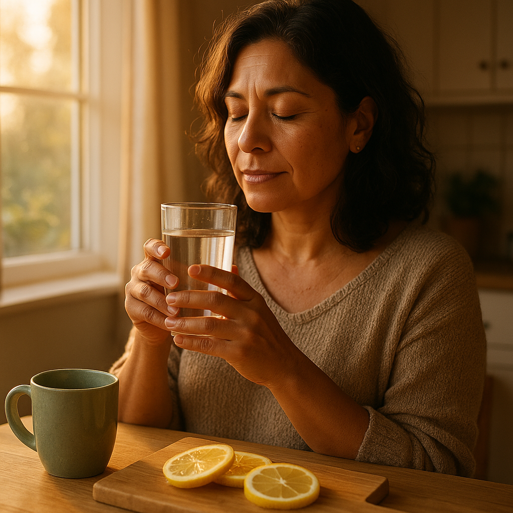 El ritual del vaso de agua tibia: 3 pasos para despertar tu intestino
