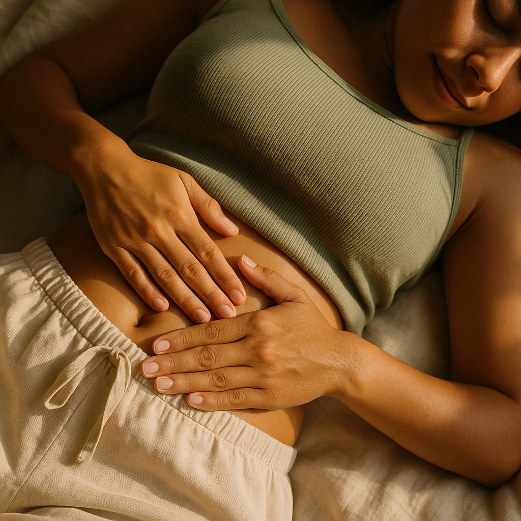 El masaje de 5 círculos que desinfla tu vientre al instante