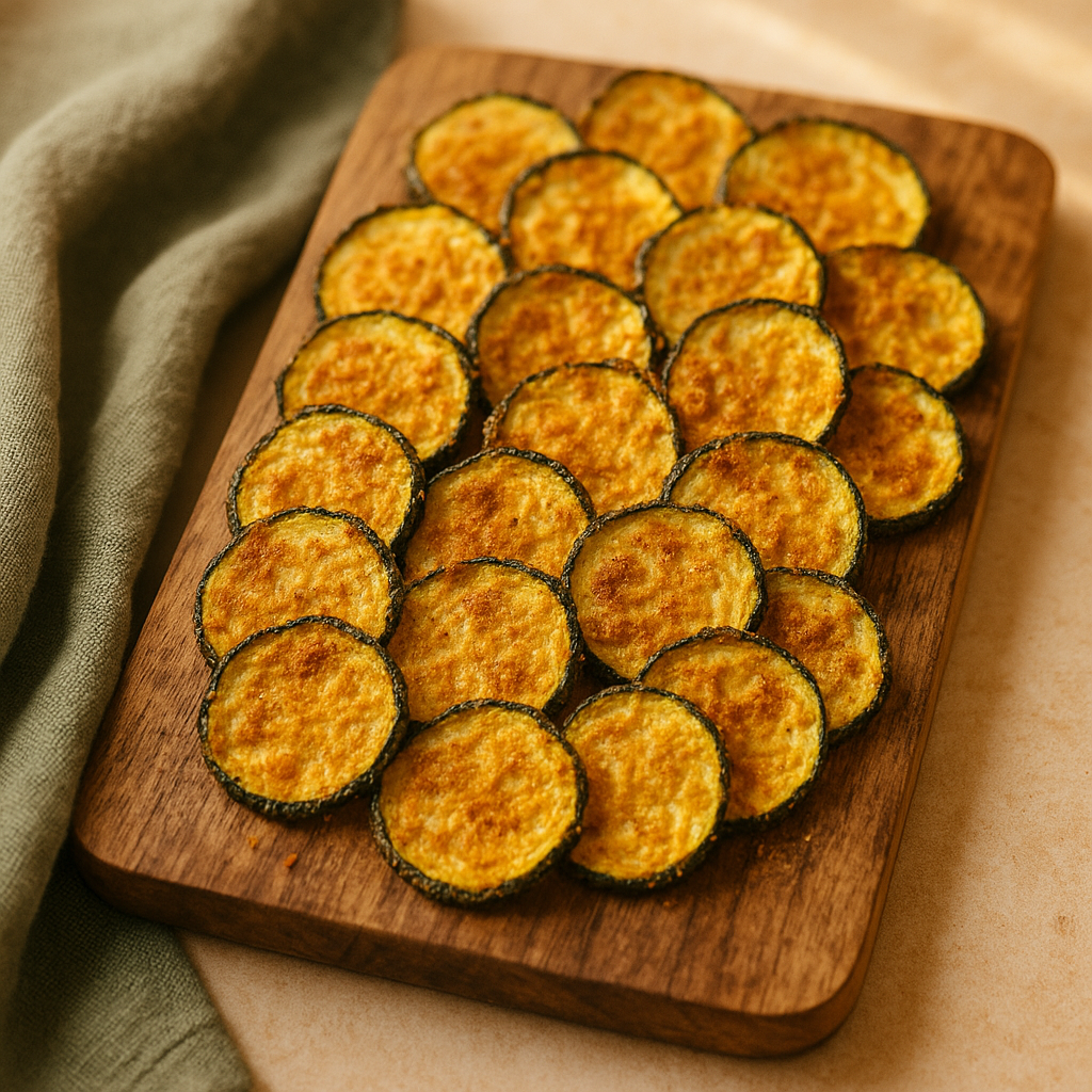 Chips de zucchini al horno: tu snack crujiente y antiinflamatorio